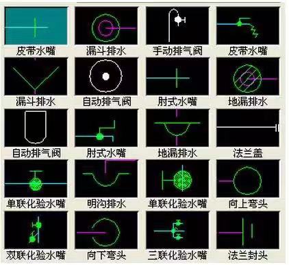 阀门图例